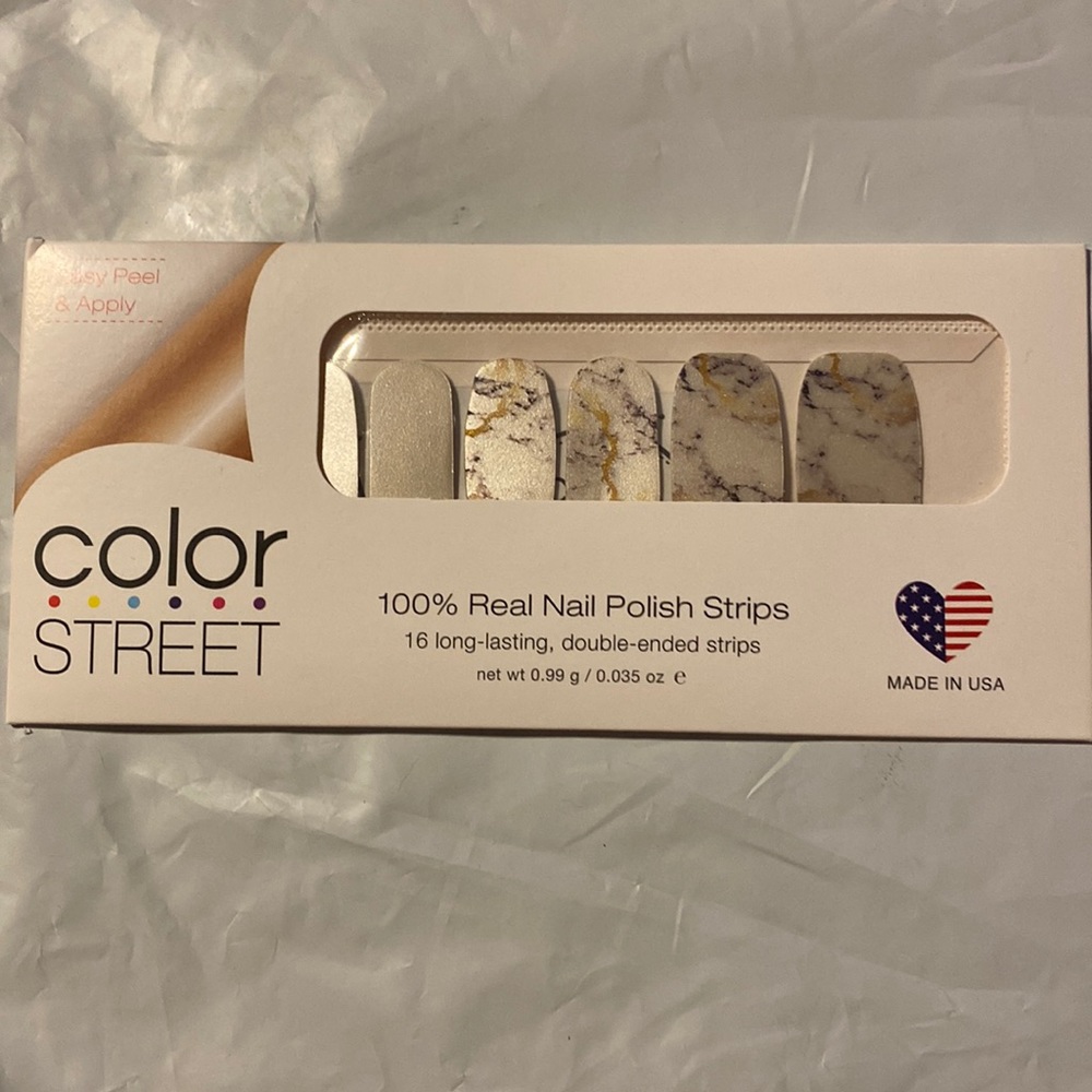 Color Street Marble City nail polish strips, retired